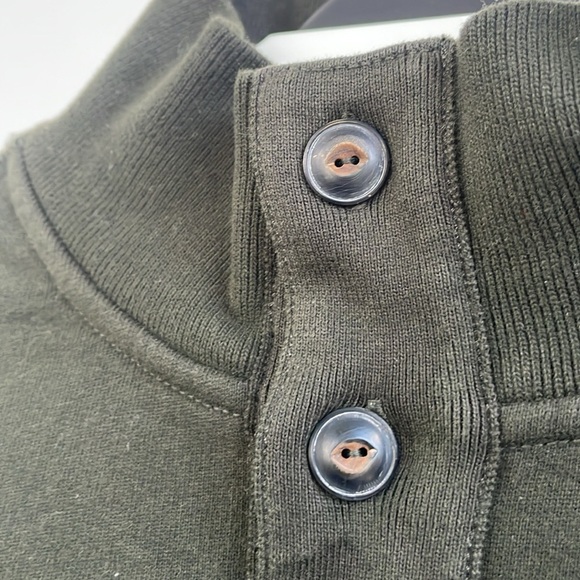 Polo Ralph Lauren Men's Dark Green L/S Pullover Mock Neck Button Sweater Sz XXL - Picture 6 of 16